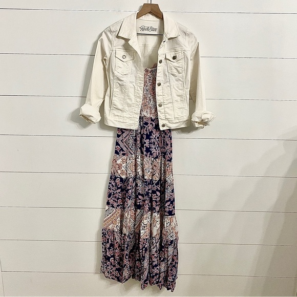 Abel the Label Zodiac Maxi Dress in Boho Floral Paisley Print, Size Small - Picture 2 of 8